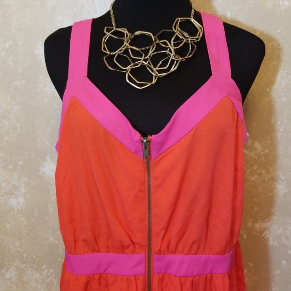 FOREVER 21 PLUS Color Block Dress sz 1x♡ - Picture 2 of 3